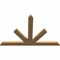 Ekena Millwork Saratoga Timber Gable Bracket, Western Red Cedar, 48"W x 32"H x 1 1/2"D x 3 1/2"F, 16/12 Pitch GBW048X32X0204SAR00SWR - alternate 2